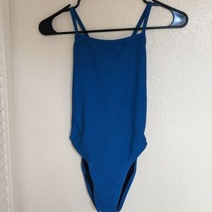 Jolyn Blue One-Piece Athletic Training Swimsuit 28